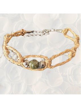 Green Aventurine Luck Anklet / bracelet | Abundance Crystal Spiritual Jewelry